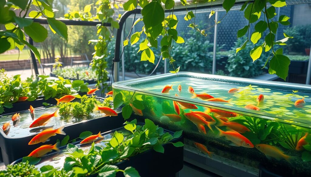 Aquaponics system