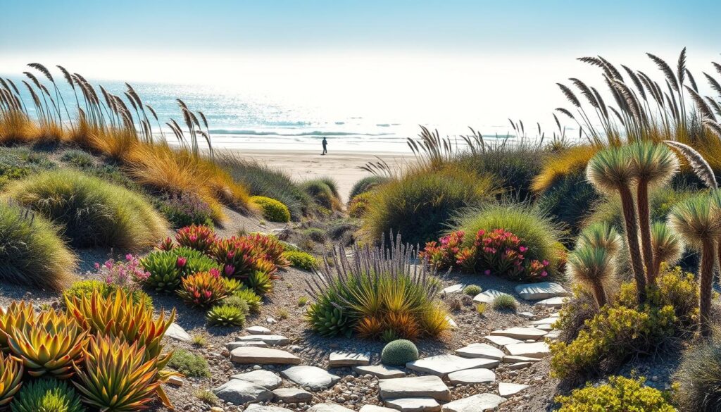 Coastal xeriscape garden