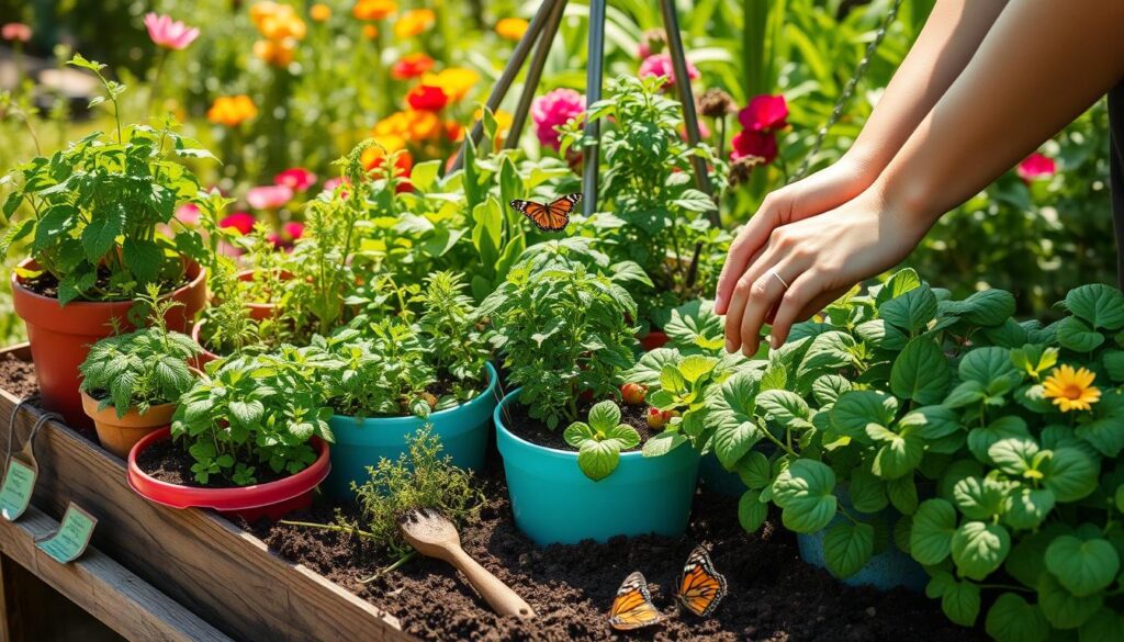 Container garden maintenance