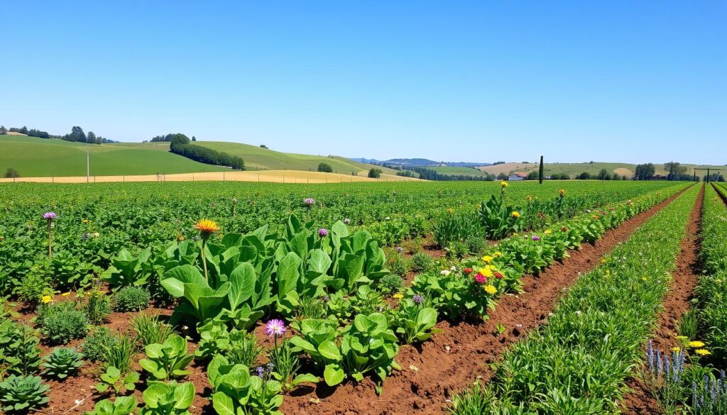 Cover cropping in organic farming