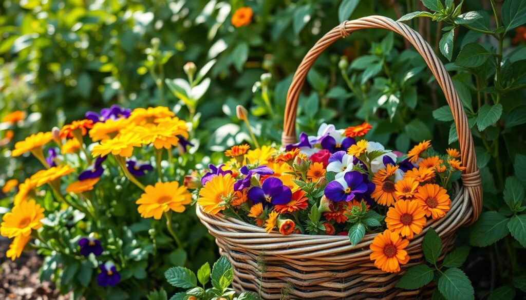 Edible Flower Harvest