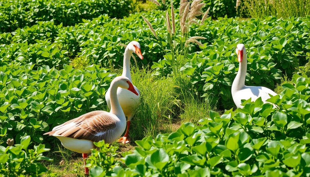 Geese for Weed Control