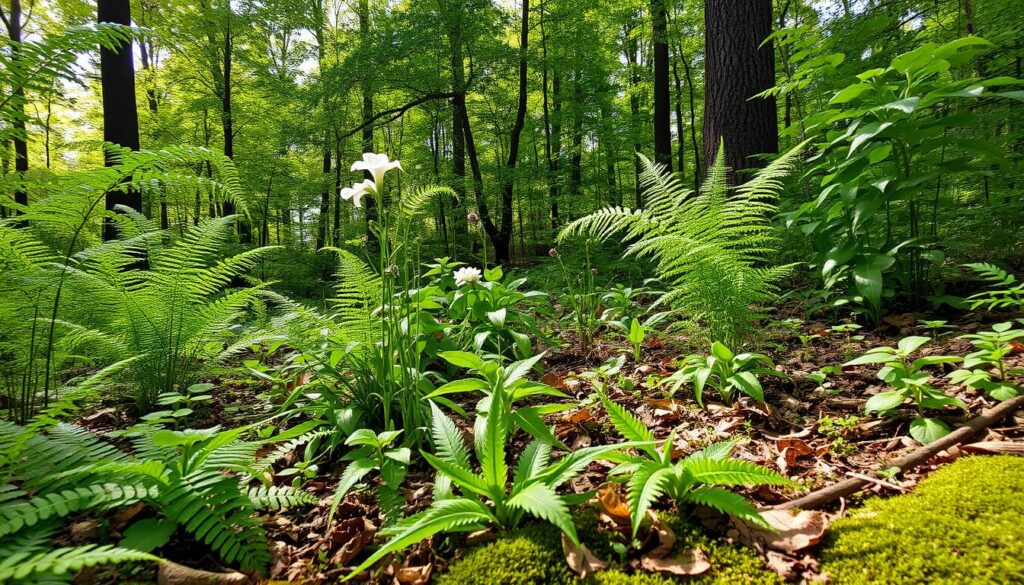 Native woodland plants