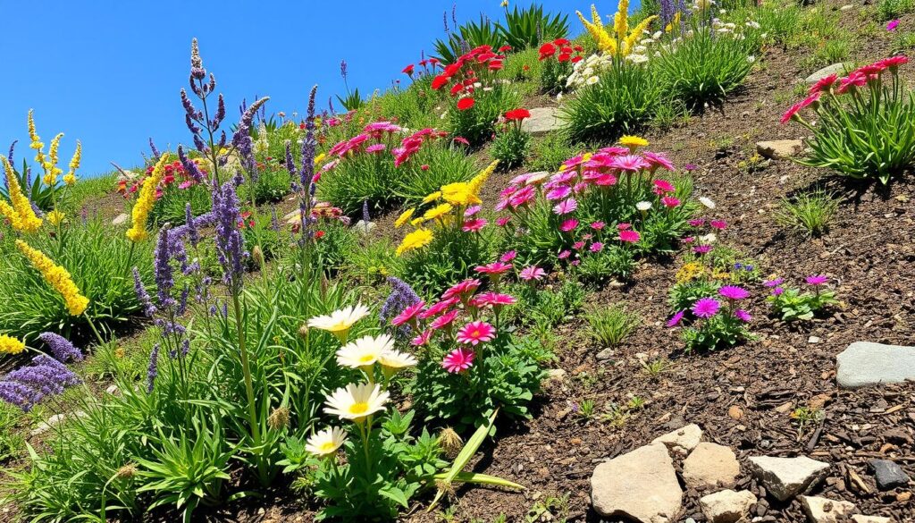 Perennials on Slope