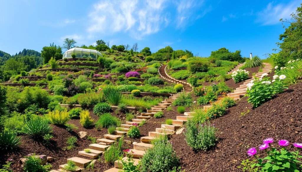 Permaculture slope management