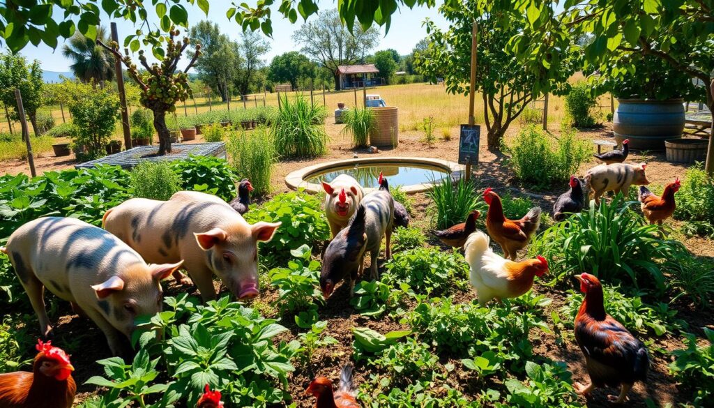 Pigs in Permaculture Polycultures