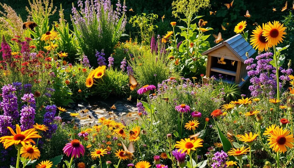 Pollinator-friendly garden