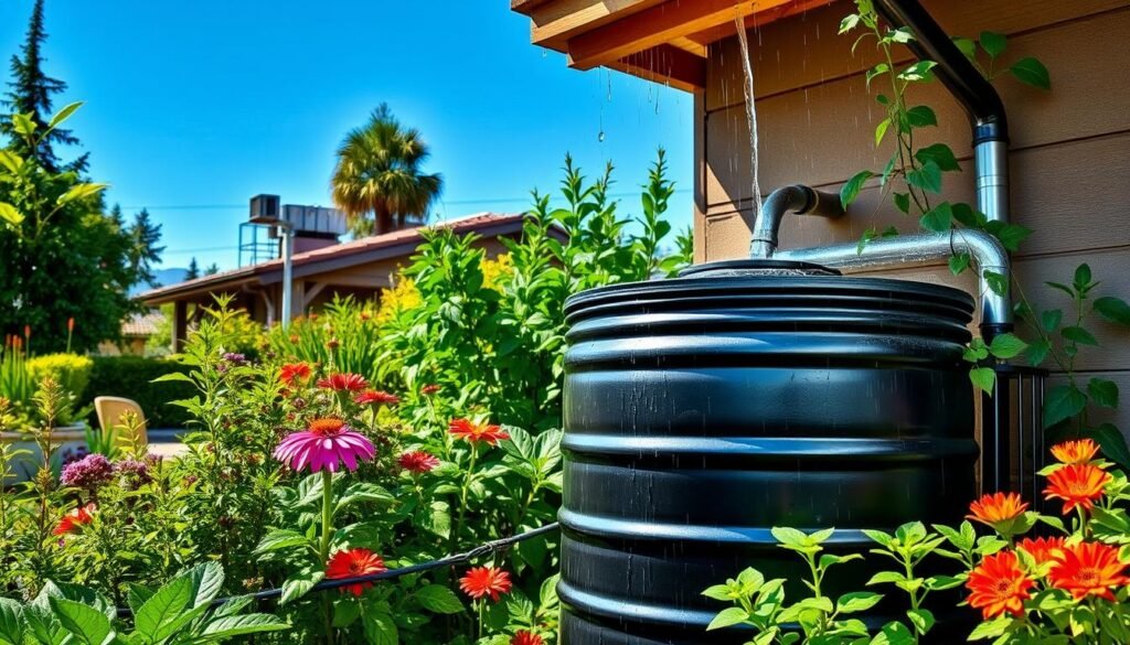 View of Rainwater Harvesting Systems for Home Gardens