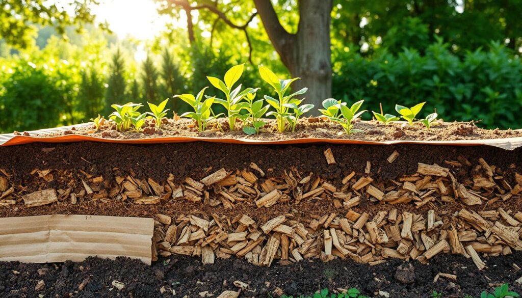 Sheet Mulching for Weed Suppression