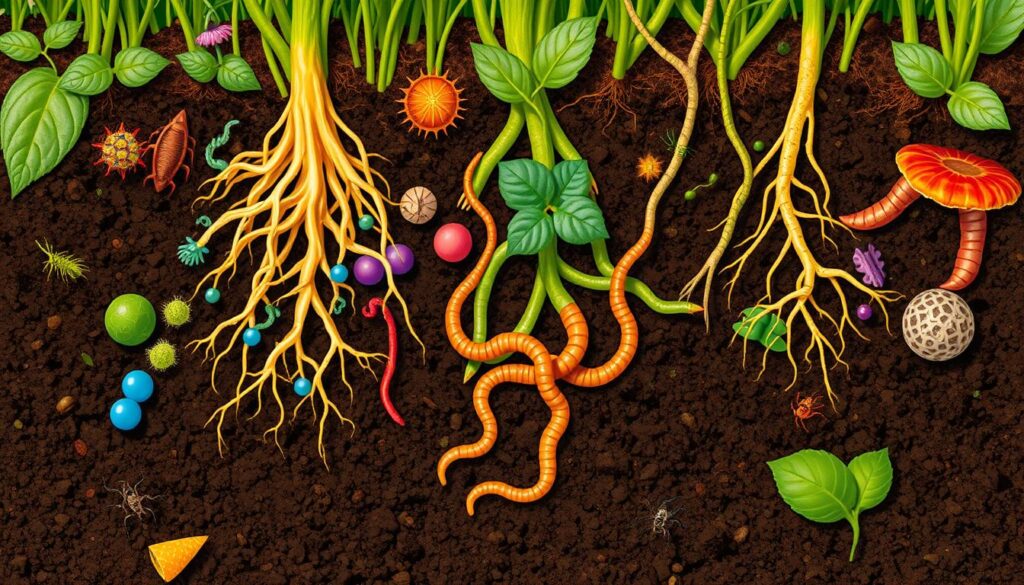 Soil food web