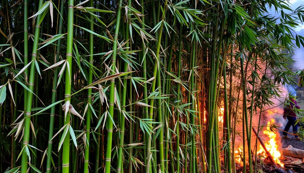 bamboo fire risks