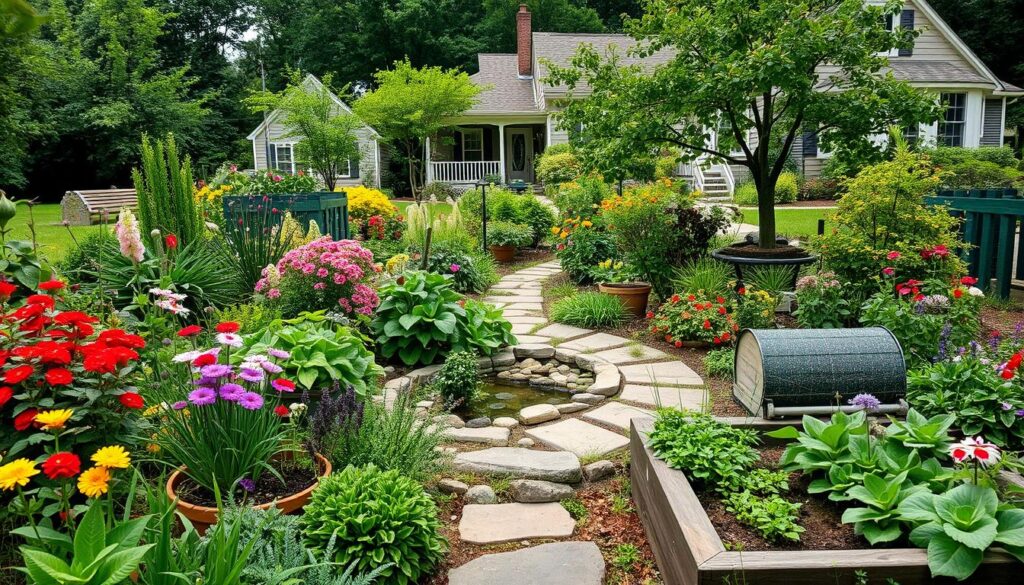 beautiful permaculture garden