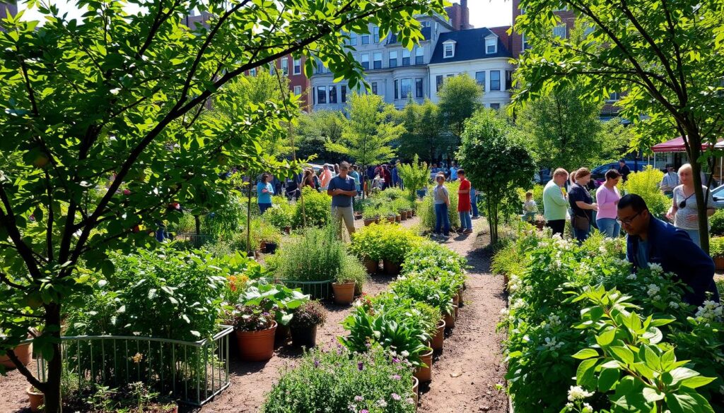 community food forest in Boston