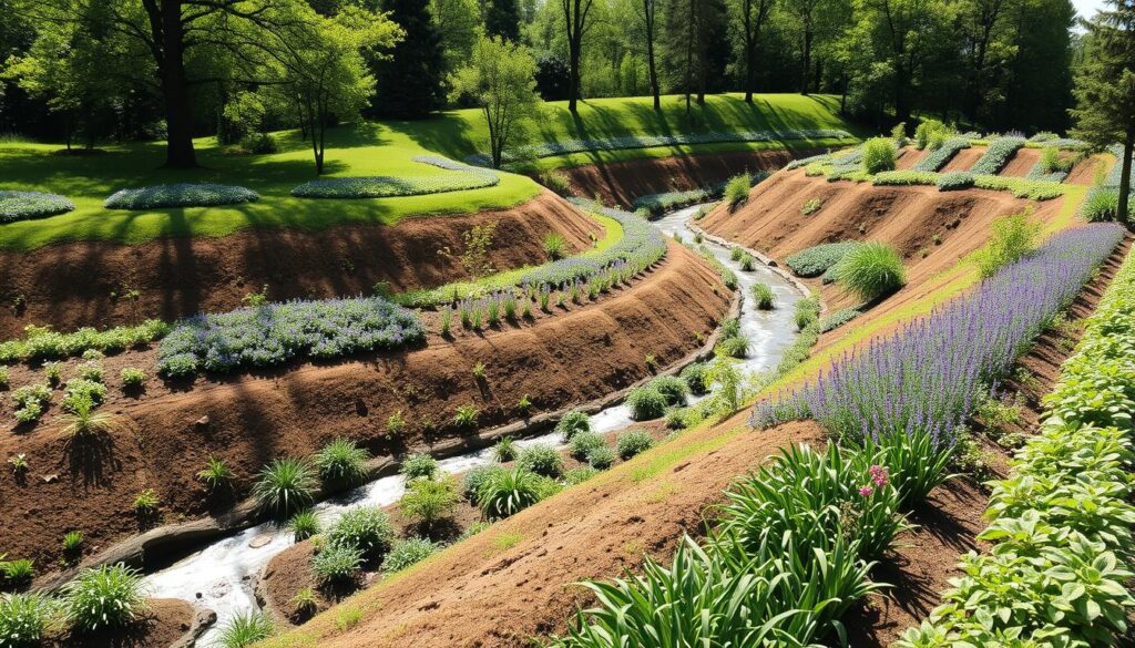 contour planting and swales