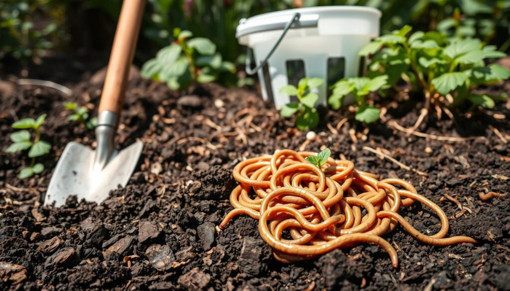 earthworm harvesting