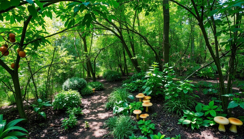 edible forest garden yields