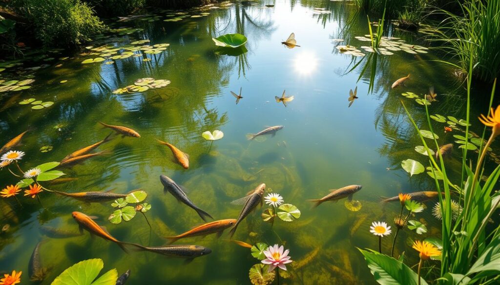 observing pond ecosystems