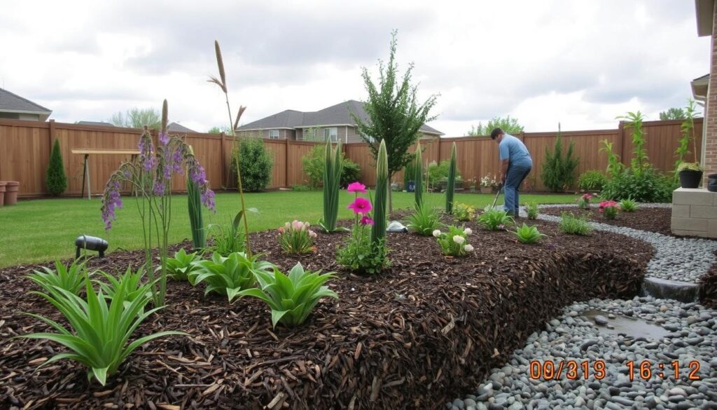 rain garden construction