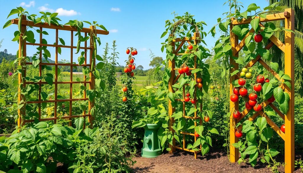 space-saving trellising