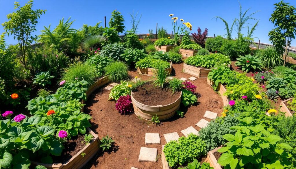 sustainable keyhole gardening