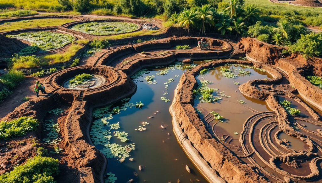 wetland construction