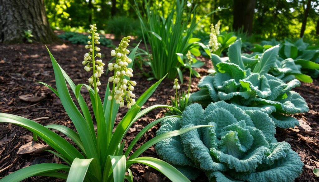 wild garlic and kale