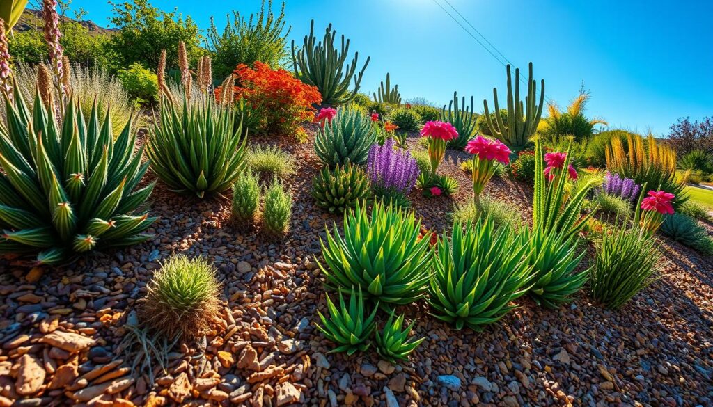 xeriscape mulching