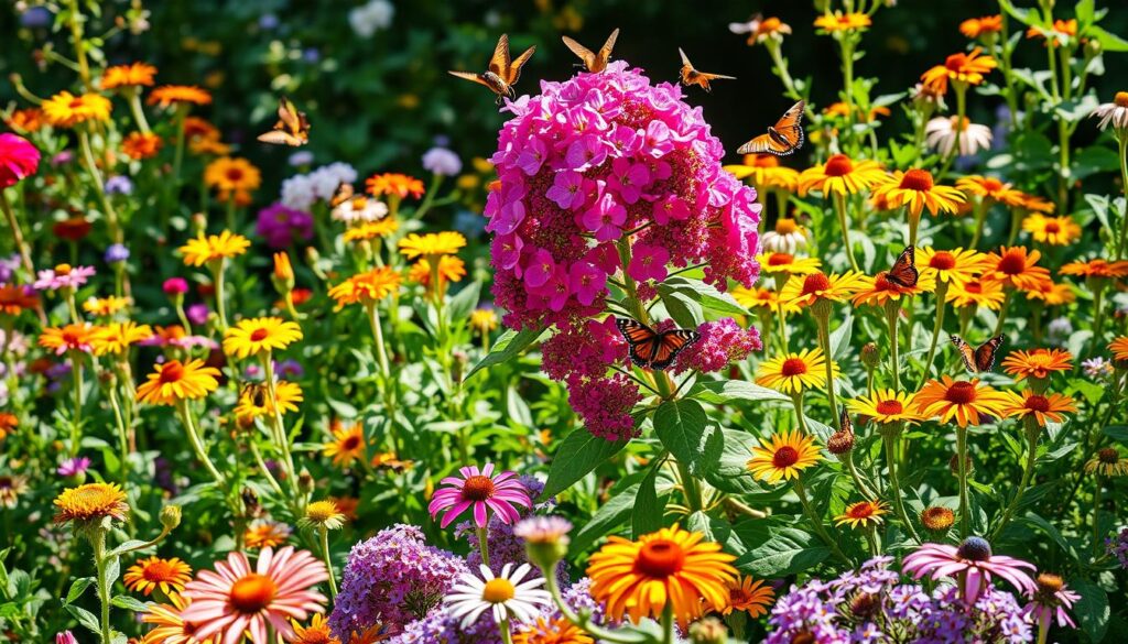 Butterfly Bush in Pollinator Garden