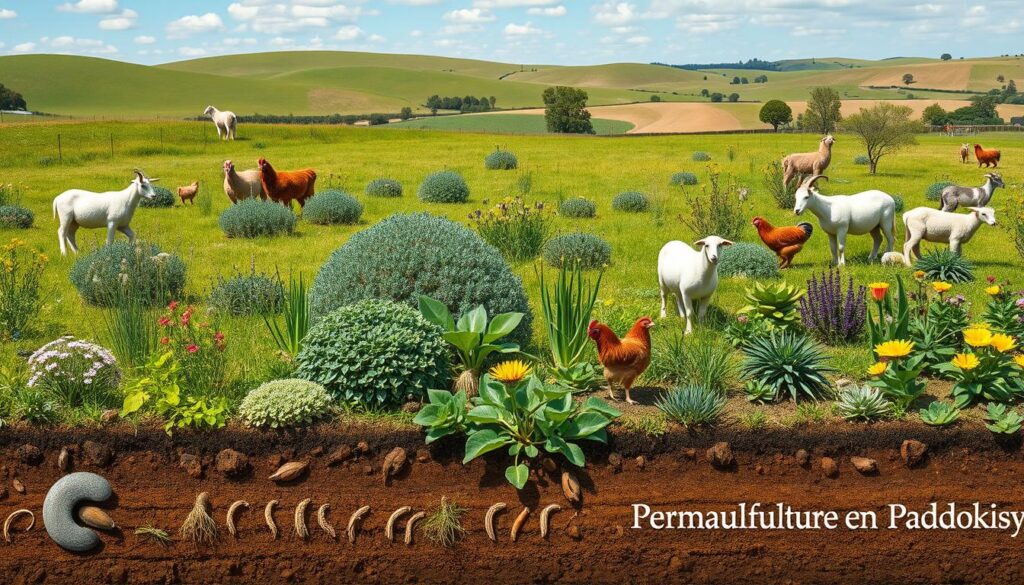 Multi-species paddock permaculture