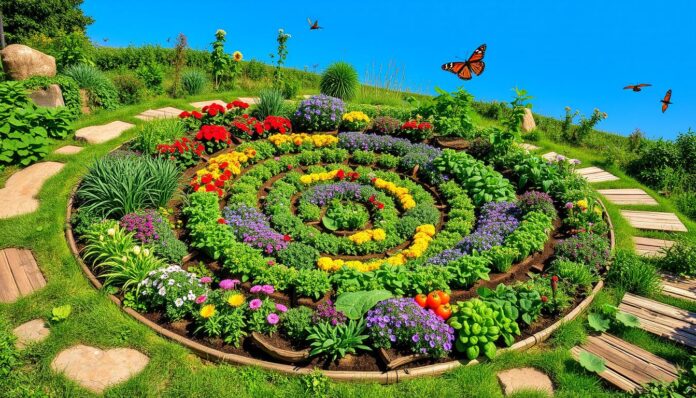 permaculture spiral garden