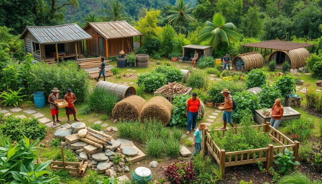 Sustainable Material Sourcing in Permaculture